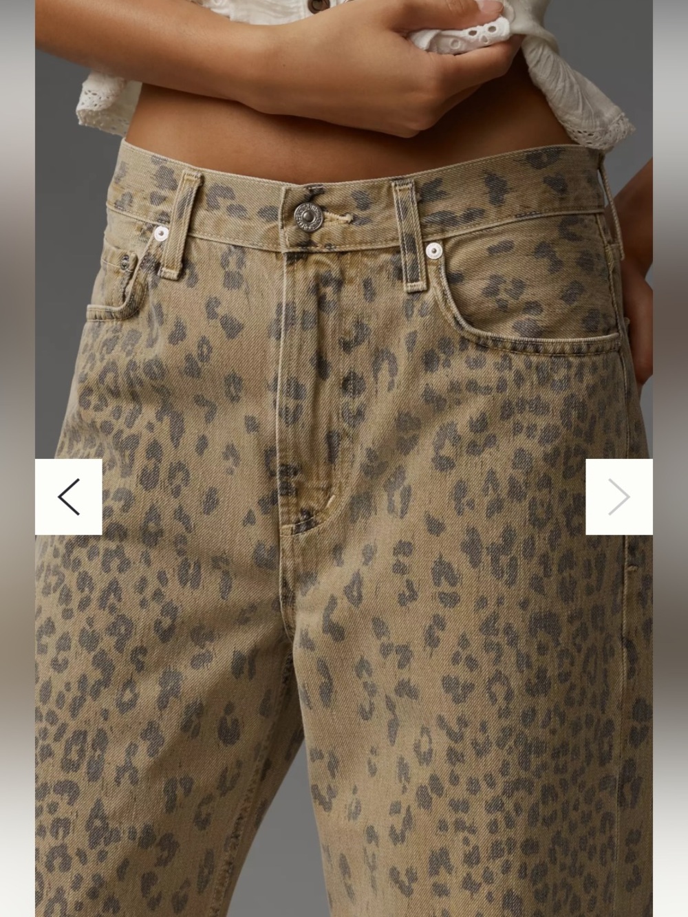 New Citizens of Humanity Miro Barrel Horseshoe Relaxed Denim Jeans Cheetah 29 - Picture 6 of 10